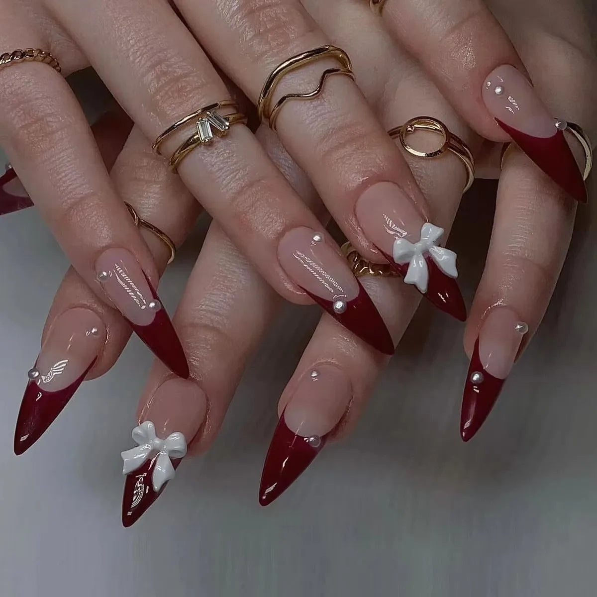 Pretty in Pink – 3D Floral Press-On Nails | Almond 🌸