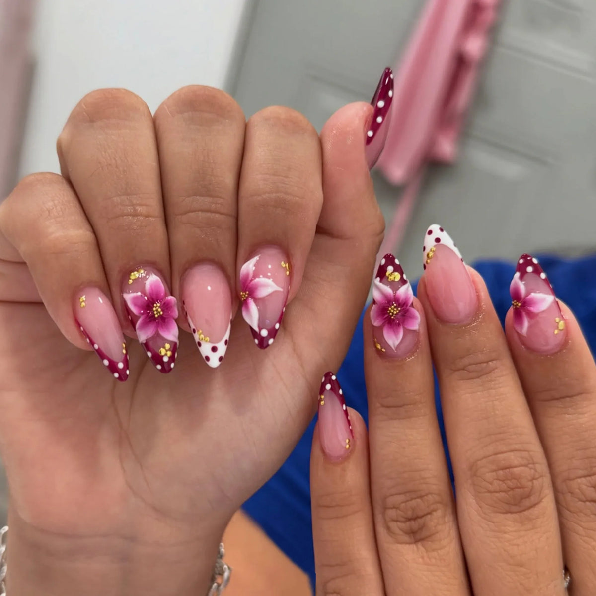 Drama Queen – 3D Press-On Nails | Almond