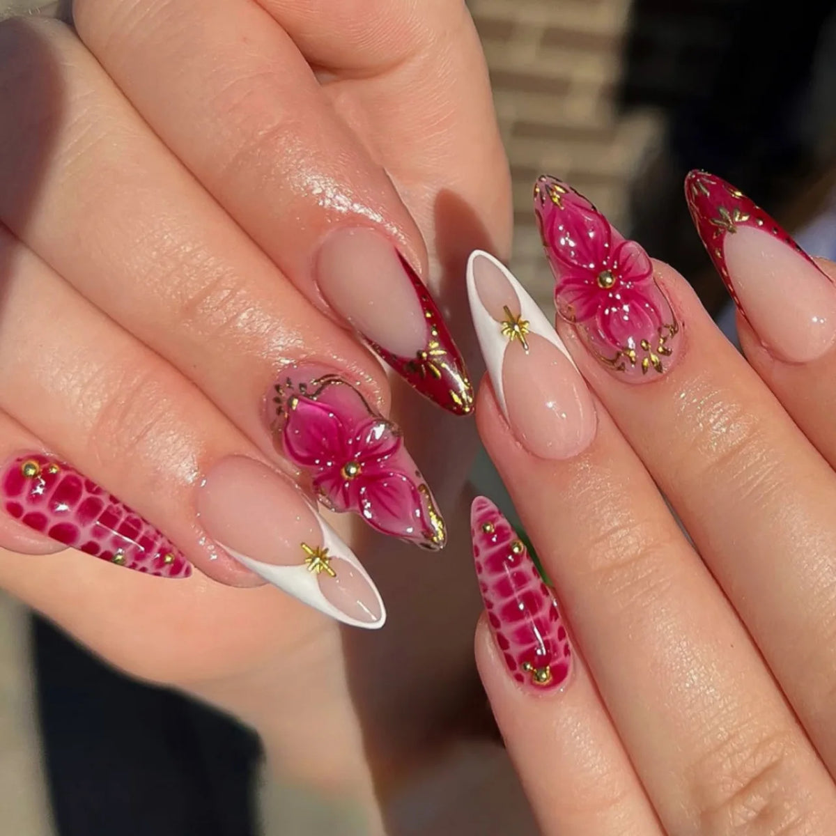 Hot Girl Summer – 3D Press-On Nails | Almond