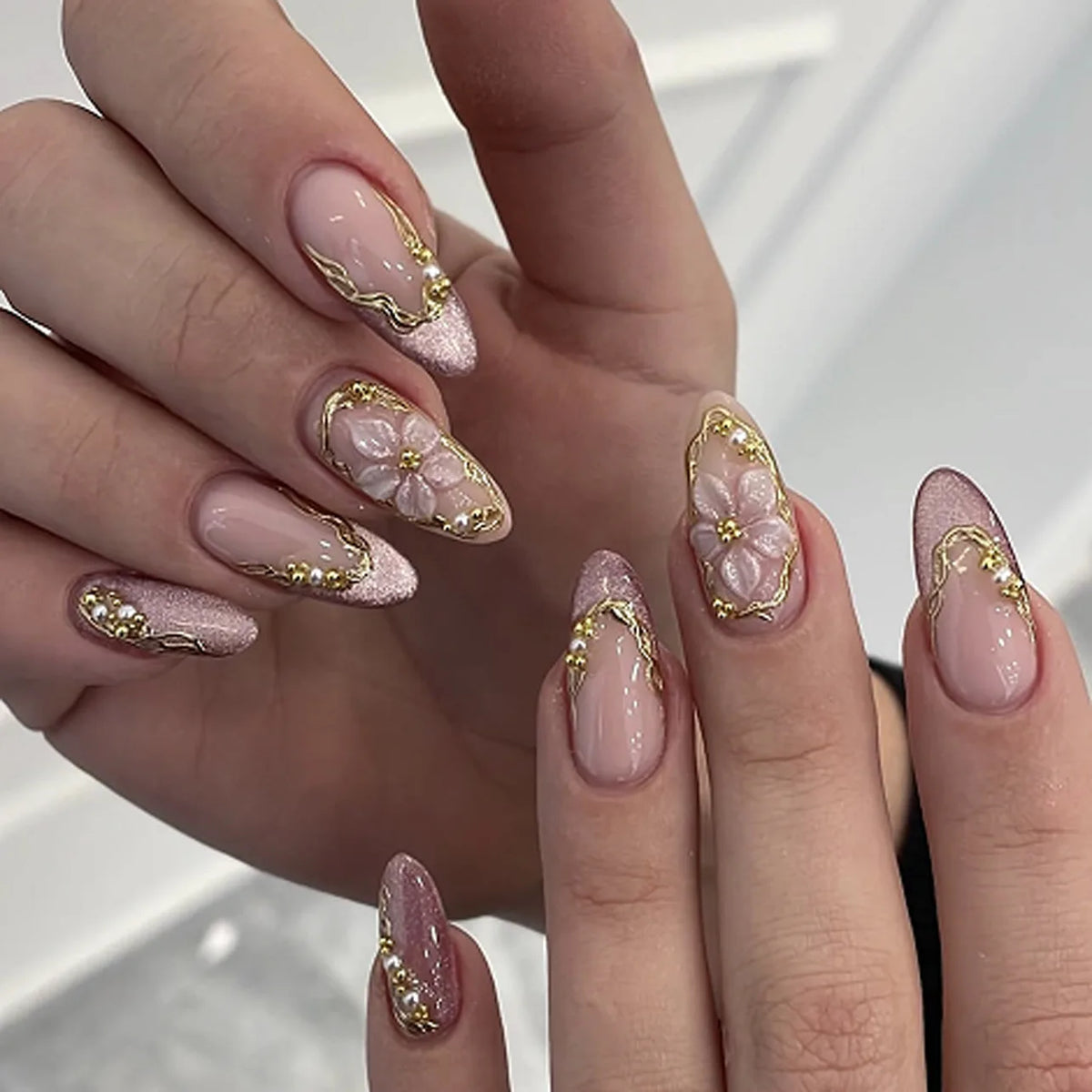 Luxury Problems – 3D Press-On Nails | Almond