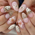 Flower Bomb – 3D Press-On Nails | Almond